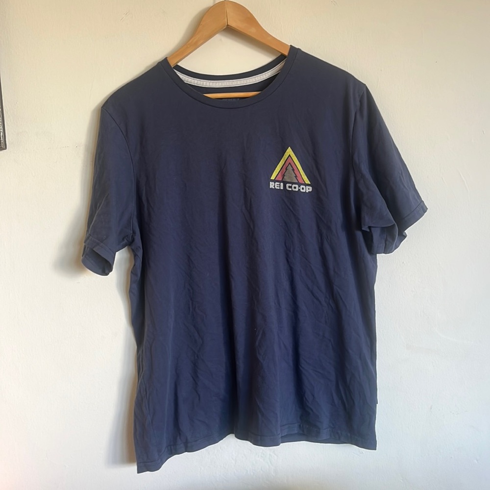 REI Co-Op logo tee.